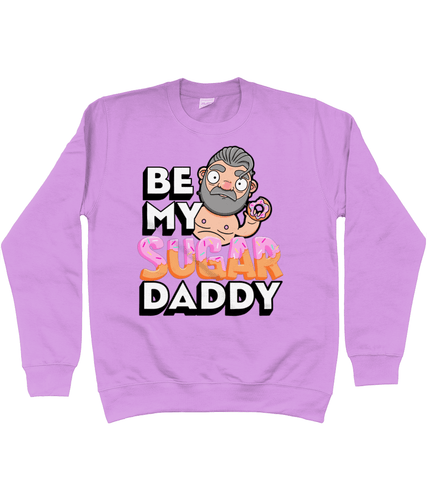 Fun design showcasing a silver haired gay daddy holding a sweet doughnut