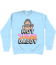 Load image into Gallery viewer, Fun design showcasing a silver haired gay daddy holding a sweet doughnut
