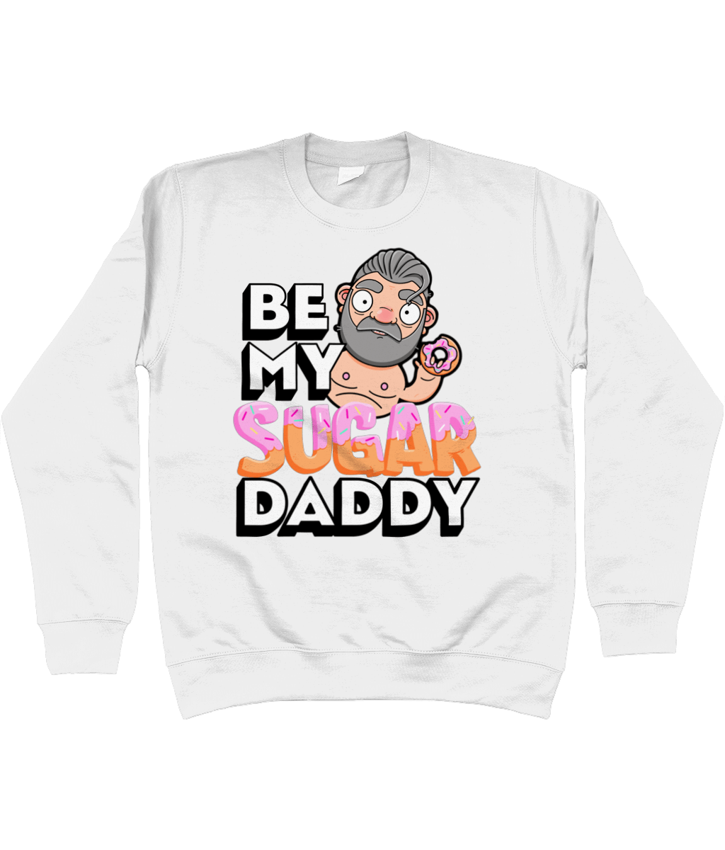 Fun design showcasing a silver haired gay daddy holding a sweet doughnut