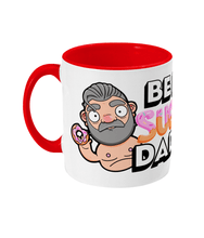 Load image into Gallery viewer, Fun design showcasing a silver haired gay daddy holding a sweet doughnut
