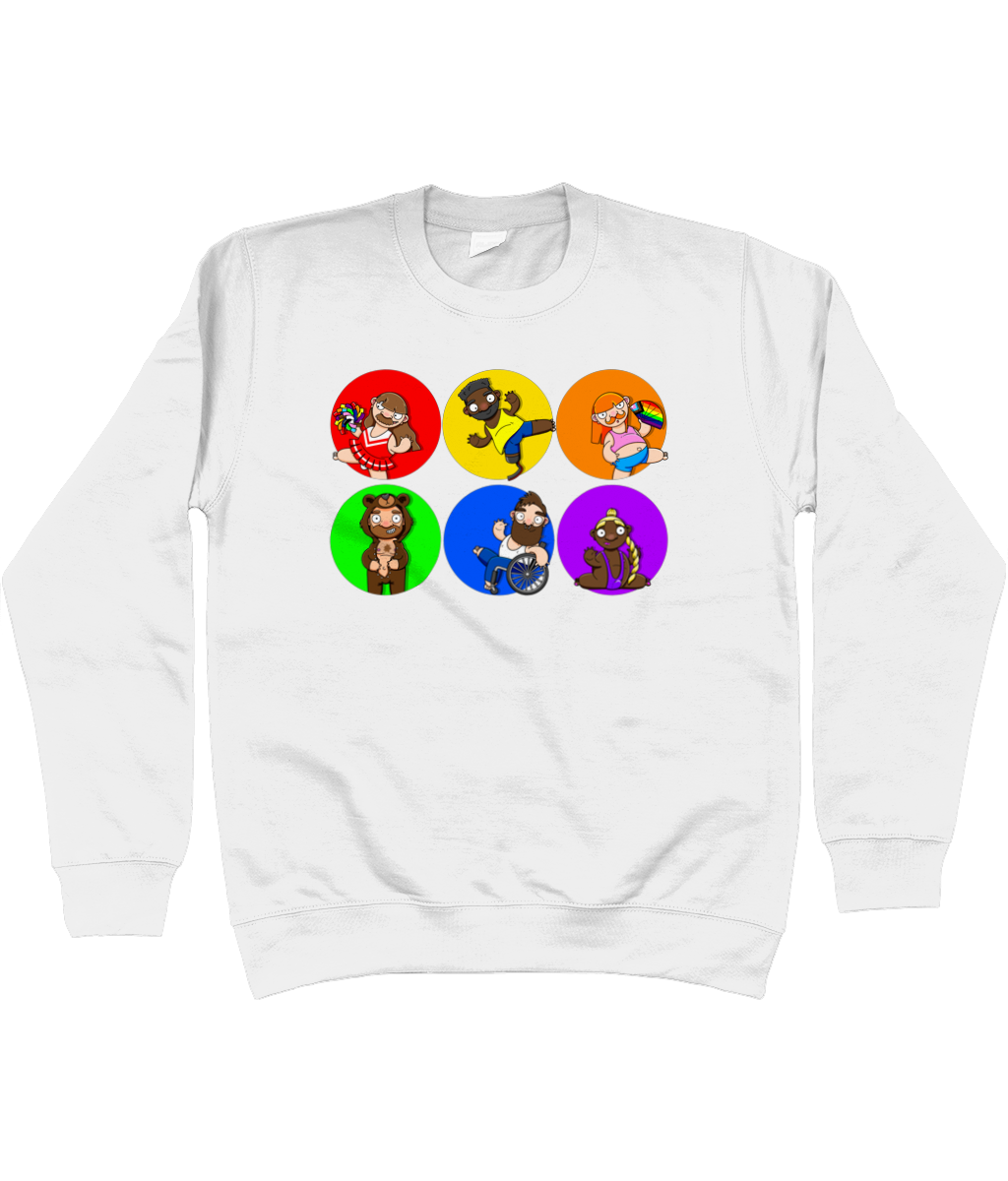 Gay Pride Spots Sweatshirt