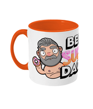 Load image into Gallery viewer, Fun design showcasing a silver haired gay daddy holding a sweet doughnut
