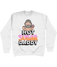 Load image into Gallery viewer, Fun design showcasing a silver haired gay daddy holding a sweet doughnut
