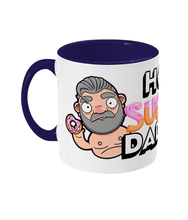 Load image into Gallery viewer, Fun design showcasing a silver haired gay daddy holding a sweet doughnut
