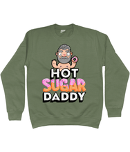 Load image into Gallery viewer, Fun design showcasing a silver haired gay daddy holding a sweet doughnut
