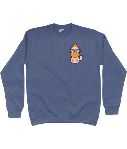 Fun design showcasing a gay ginger daddy waving
