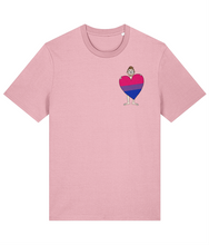 Load image into Gallery viewer, Bi Pride Heart T-Shirt
