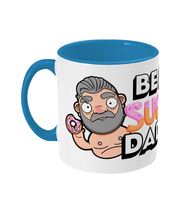 Load image into Gallery viewer, Fun design showcasing a silver haired gay daddy holding a sweet doughnut
