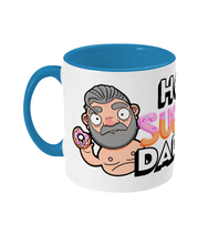 Load image into Gallery viewer, Fun design showcasing a silver haired gay daddy holding a sweet doughnut
