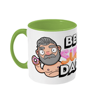 Load image into Gallery viewer, Fun design showcasing a silver haired gay daddy holding a sweet doughnut
