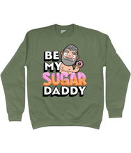 Load image into Gallery viewer, Fun design showcasing a silver haired gay daddy holding a sweet doughnut
