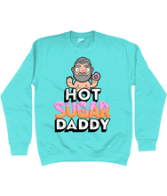 Load image into Gallery viewer, Fun design showcasing a silver haired gay daddy holding a sweet doughnut
