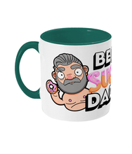 Load image into Gallery viewer, Fun design showcasing a silver haired gay daddy holding a sweet doughnut
