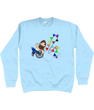 Load image into Gallery viewer, Gay hunk in a wheelchair celebrating gay pride
