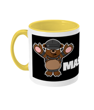 Load image into Gallery viewer, A Brown Bear wearing a leather harness and a leather cap looking the part of a leather daddy
