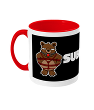 Load image into Gallery viewer, A Brown Bear tied up with red rope and with a ball gag in his mouth
