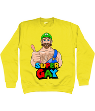 Load image into Gallery viewer, Luigi with a naked hairy Chest and giving a thumbs up
