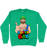 Load image into Gallery viewer, Luigi with a naked hairy Chest and giving a thumbs up
