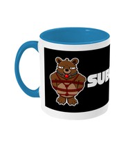 Load image into Gallery viewer, A Brown Bear tied up with red rope and with a ball gag in his mouth
