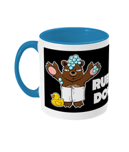 Load image into Gallery viewer, A Brown Bear wearing nothing but a bath towel covered in bubbles with a rubber duck
