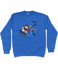 Load image into Gallery viewer, Gay hunk in a wheelchair celebrating gay pride
